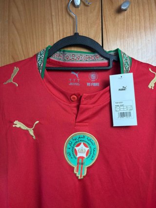 Camiseta Fútbol Marruecos Puma Roja Talla M