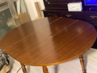 Mueble salón madera TV 4 sillas