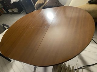 Mueble salón madera TV 4 sillas