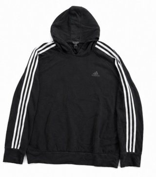 Sudadera Adidas 3 Stripes Negra Talla XL