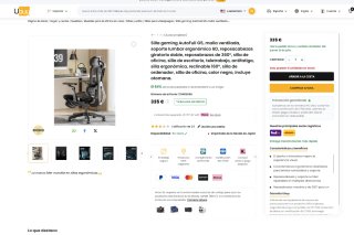 Silla Ergonómica Autofull G5 Alta Gama. NUEVA