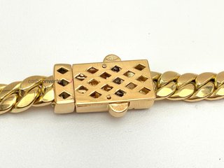 cadena oro 18k con circonita 20cm
