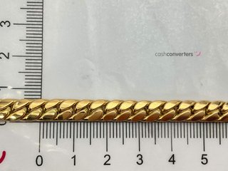cadena oro 18k con circonita 20cm
