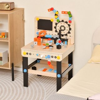 Banco degli attrezzi per bambini con set attrezzi e