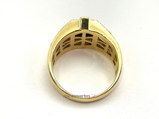 sortija oro 18k con circonita