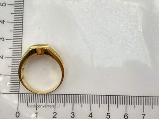 sortija oro 18k con circonita