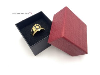sortija oro 18k con circonita