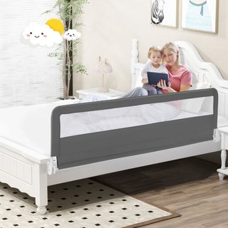 Barriera letto per bambini di 180 cm con rete traspirante,