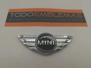 EMBLEMA LOGO MINI COLOR NEGRO 21mm