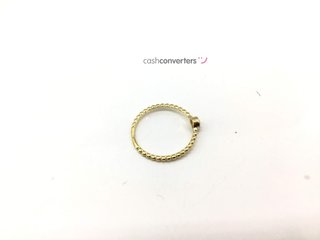 anillo oro 18k con piedra con circonita