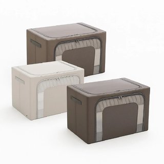 2 Scatole Pieghevoli per Armadio 50x40x32 con Struttura in