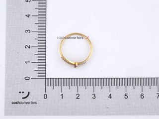anillo oro 18k con piedra con amatista