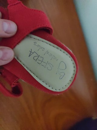Sandalias Rojas con Lazo