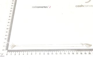 cadena plata 925mm con piedra con circonita 19 2.5cm