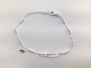esclava plata 925mm con piedra con circonita
