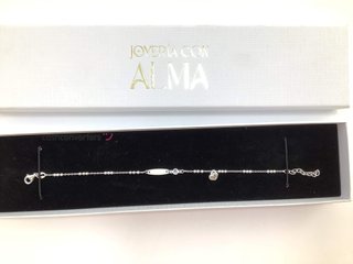 esclava plata 925mm con piedra con circonita
