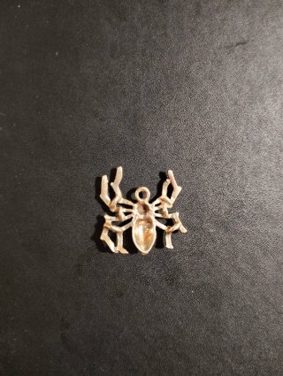 Colgante Araña Plateada para Bisutería
