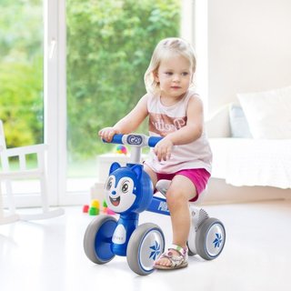 Bici senza pedali per bambini con 4 ruote portata 25kg,