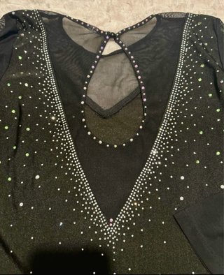 Vestido patinaje artístico con pedrería T 14