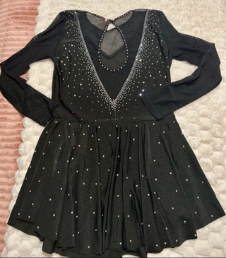Vestido patinaje artístico con pedrería T 14