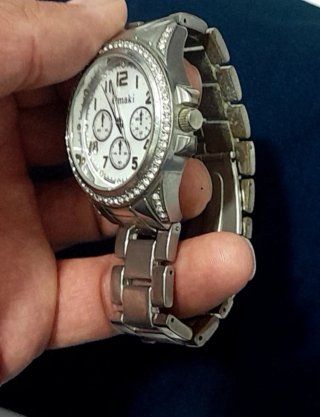 Reloj Omaki Mujer Plata y Blanco