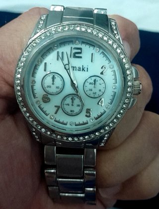 Reloj Omaki Mujer Plata y Blanco