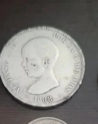 Moneda Alfonso XIII 1888 Plata