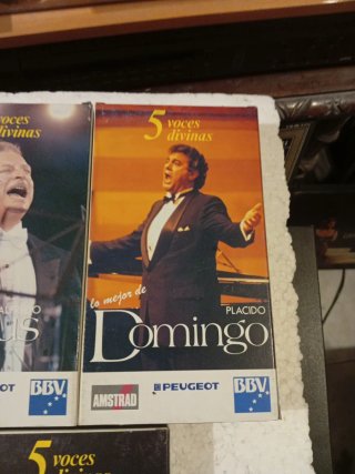 5 VHS:  KRAUS PAVAROTTI CABALLÉ CARRERAS DOMINGO