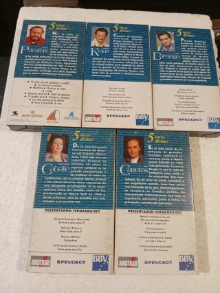 5 VHS:  KRAUS PAVAROTTI CABALLÉ CARRERAS DOMINGO