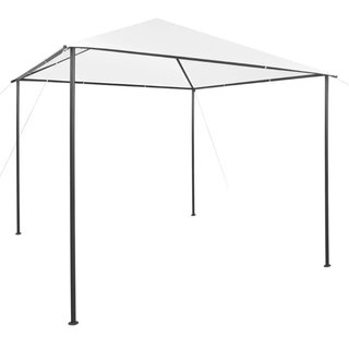 Gazebo da Giardino Bianco 3x3x2,9 m Materiale Acciaio