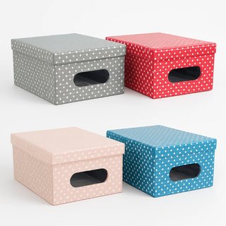 Kit 4pz Scatole Box Sistemazione Armadio in PVC Pieghevole