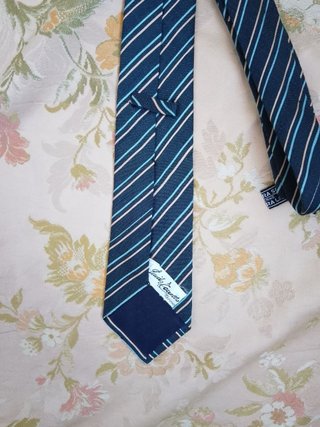 Cravatta seta vintage righe diagonali