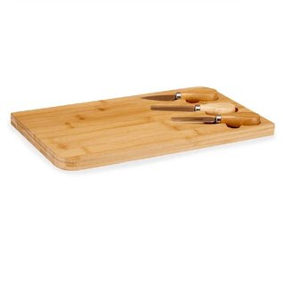 Tagliere Cucina in Bambù con accessori Formaggio 34 x 19