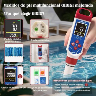 NUEVO! Medidor pH Piscina 5 en 1