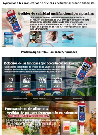 NUEVO! Medidor pH Piscina 5 en 1