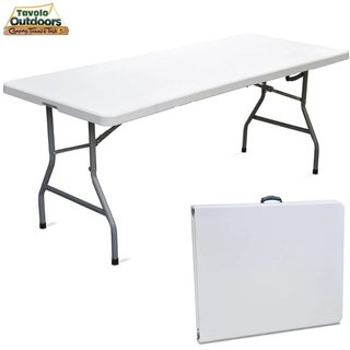 Tavolo Pieghevole in Resina 183x76x72cm Metallo