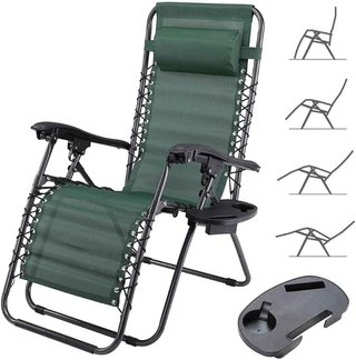 Sedia Poltrona Giardino Gravita Zero Pieghevole Acciaio