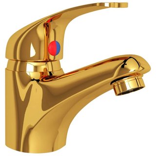 Rubinetto Miscelatore per Lavello da Bagno Colore Oro 13x10