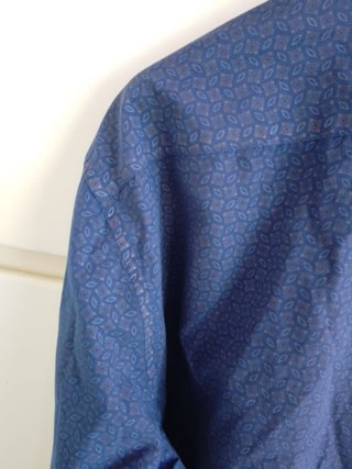 Camicia A. Ferrari fantasia blu cotone vintage ita