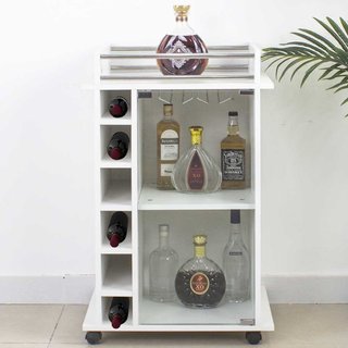 Mobile Bar Cantinetta Bottiglie Vino Legno Cantina 6 Posti