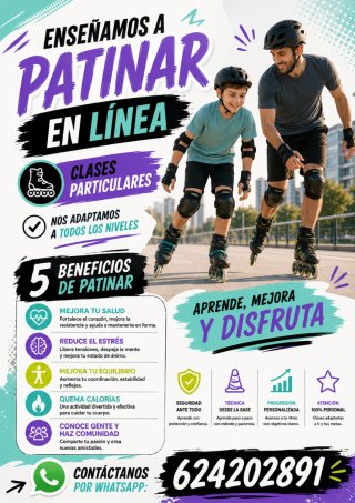 Clases particulares de patinaje