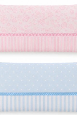 Cojin azul o rosa personalizados