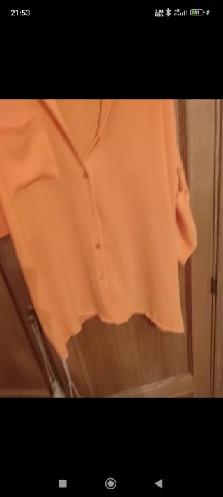 Blusa Obersay Naranja Talla Única