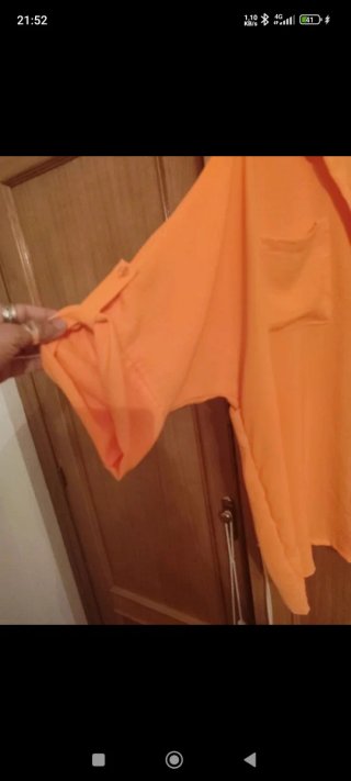 Blusa Obersay Naranja Talla Única