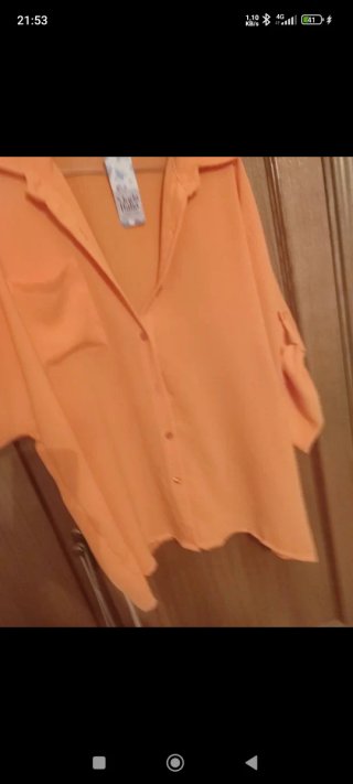 Blusa Obersay Naranja Talla Única
