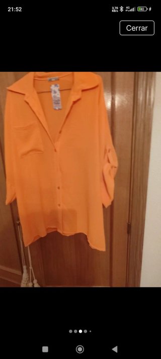 Blusa Obersay Naranja Talla Única