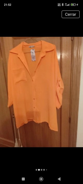 Blusa Obersay Naranja Talla Única