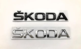 EMBLEMA LOGO TRASERO NEGRO LETRAS SKODA 2653.2