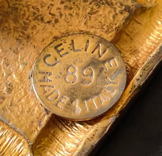 Pendientes Clip Celine Vintage 1989 Firmados
