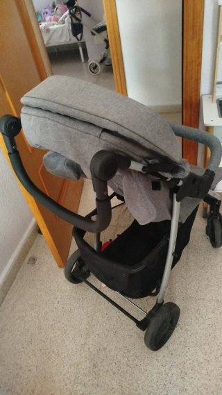 Silla de paseo gris, marca asalvo,